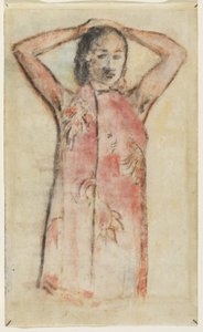 Ragazza tahitiana in pareu rosa, 1894 da Paul Gauguin